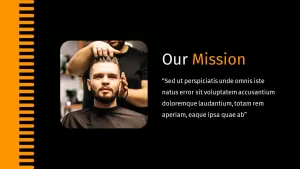 black background our mission template