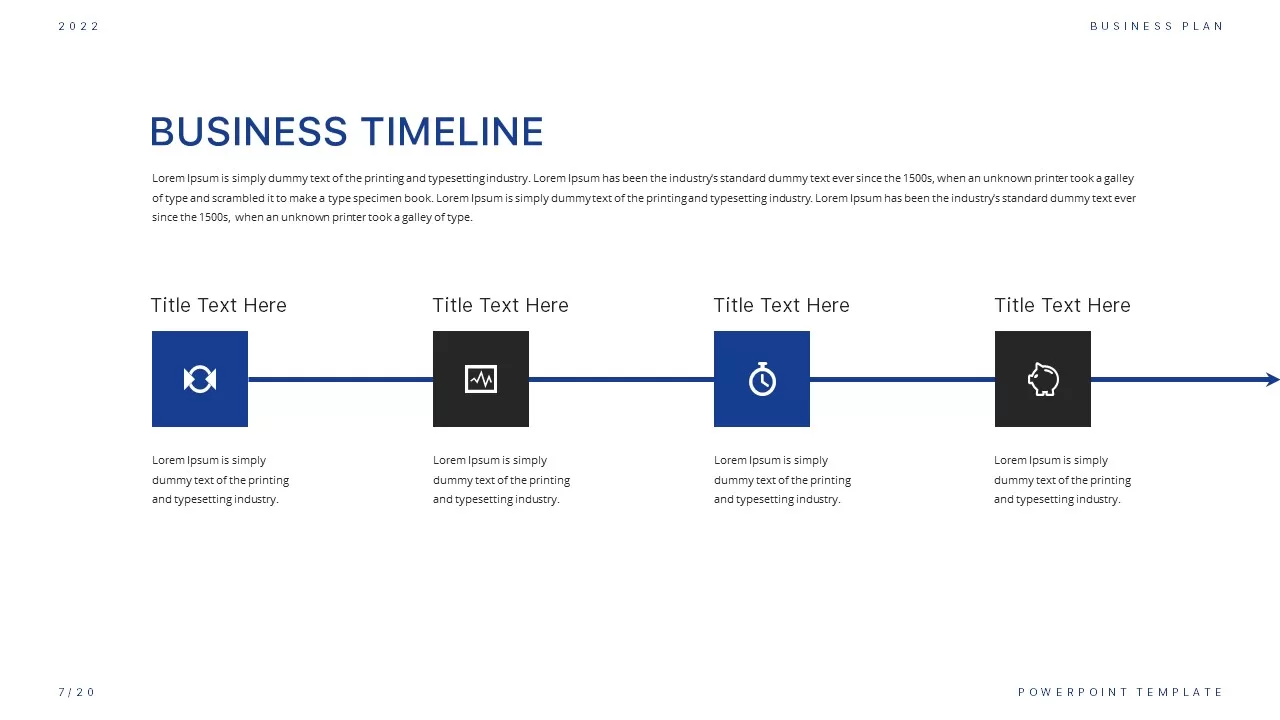 business timeline powerpoint template