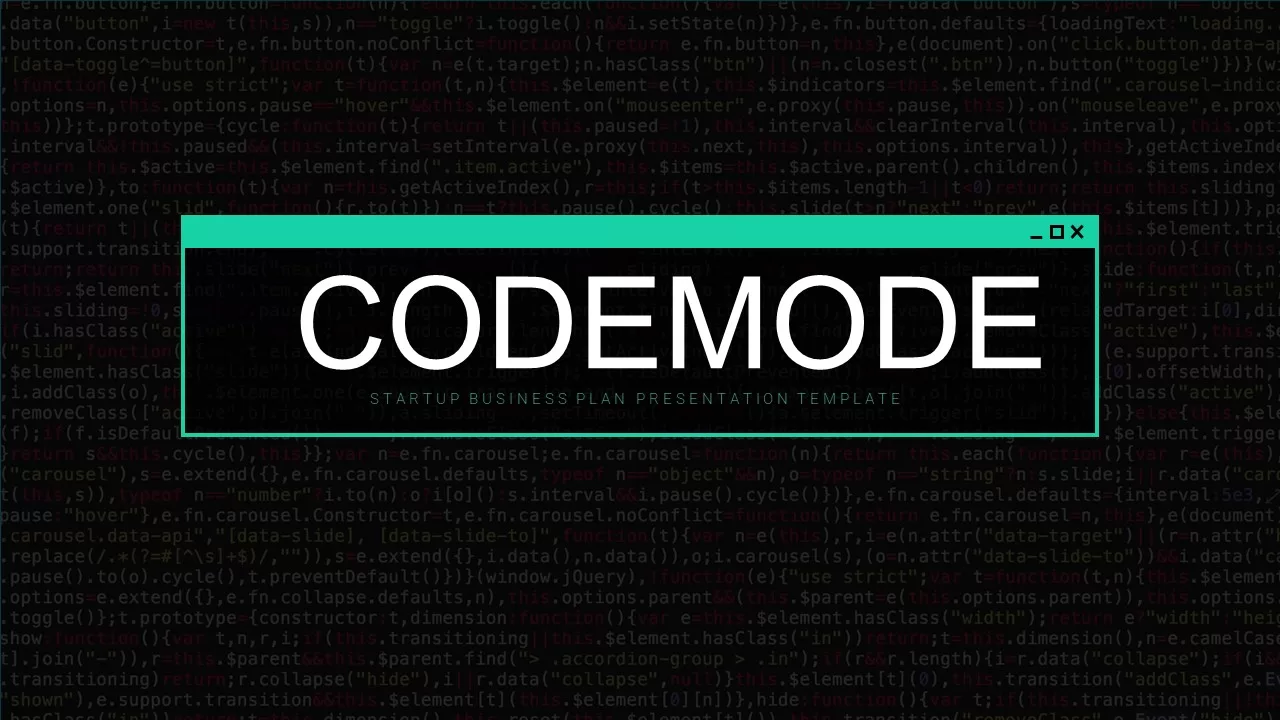 codemode startup business plan template