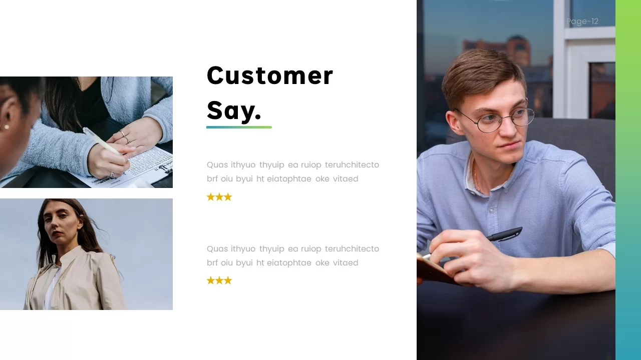 customer opinion template