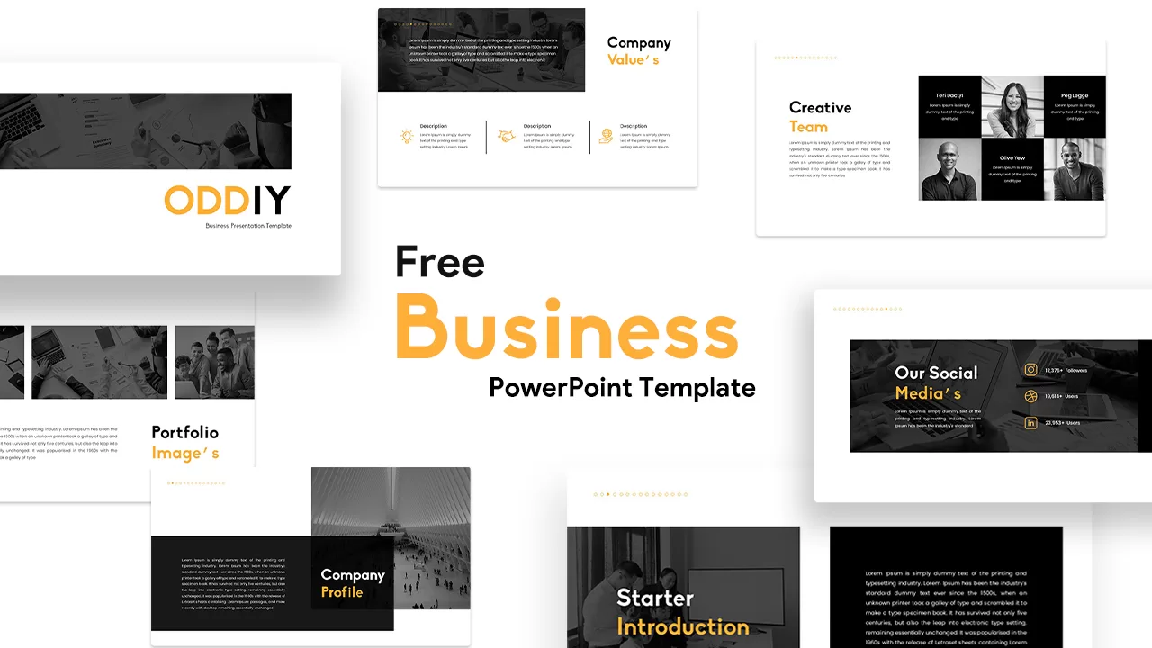 Free Business PowerPoint Template