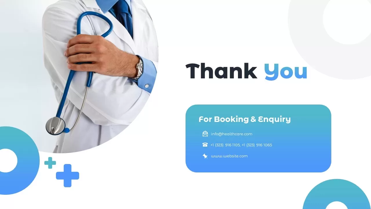 healthcare presentation thank you template