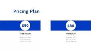 pricing plan ppt slide