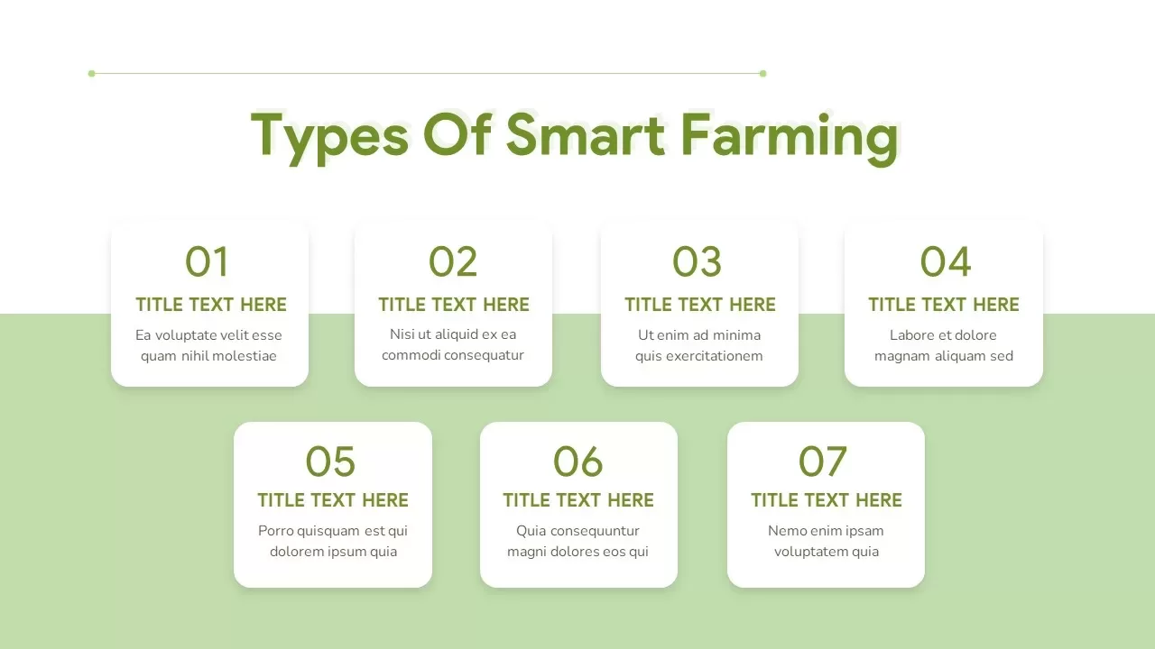 smart farming types powerpoint template