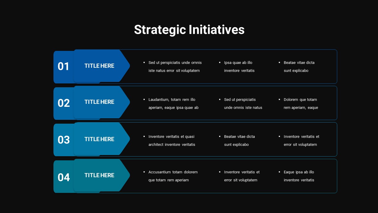 Strategic Initiatives Powerpoint Template 7 Strategic 8191