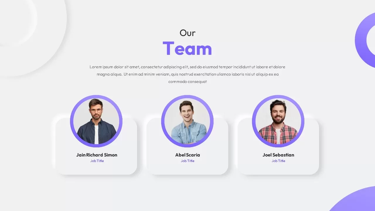 team members powerpoint template