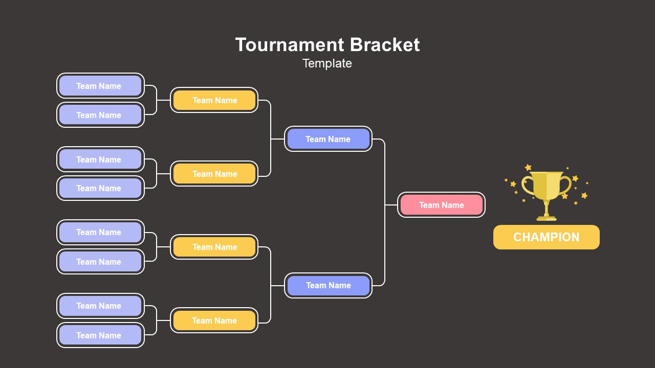 Soccer Tournament Bracket Template for PowerPoint