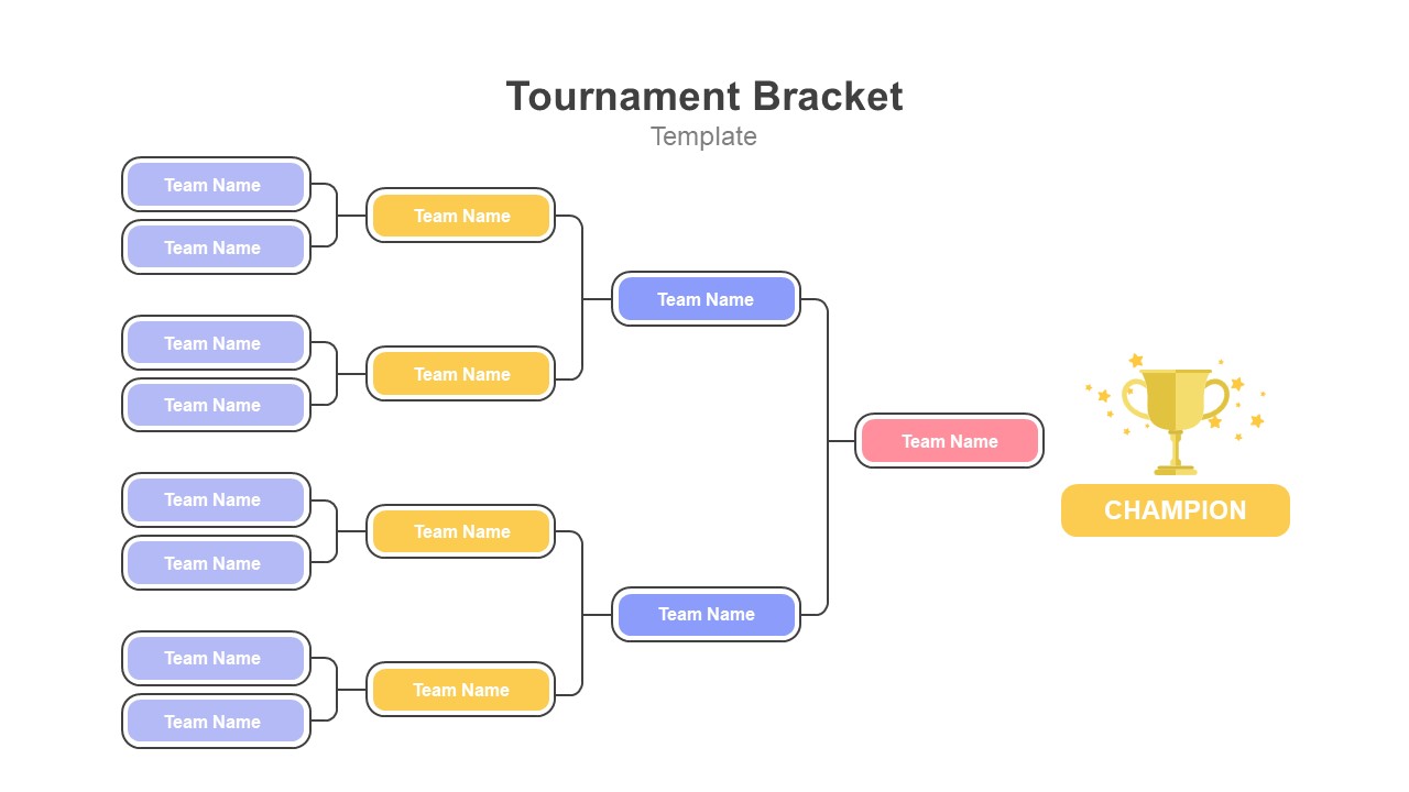 Soccer Tournament Bracket Template for PowerPoint