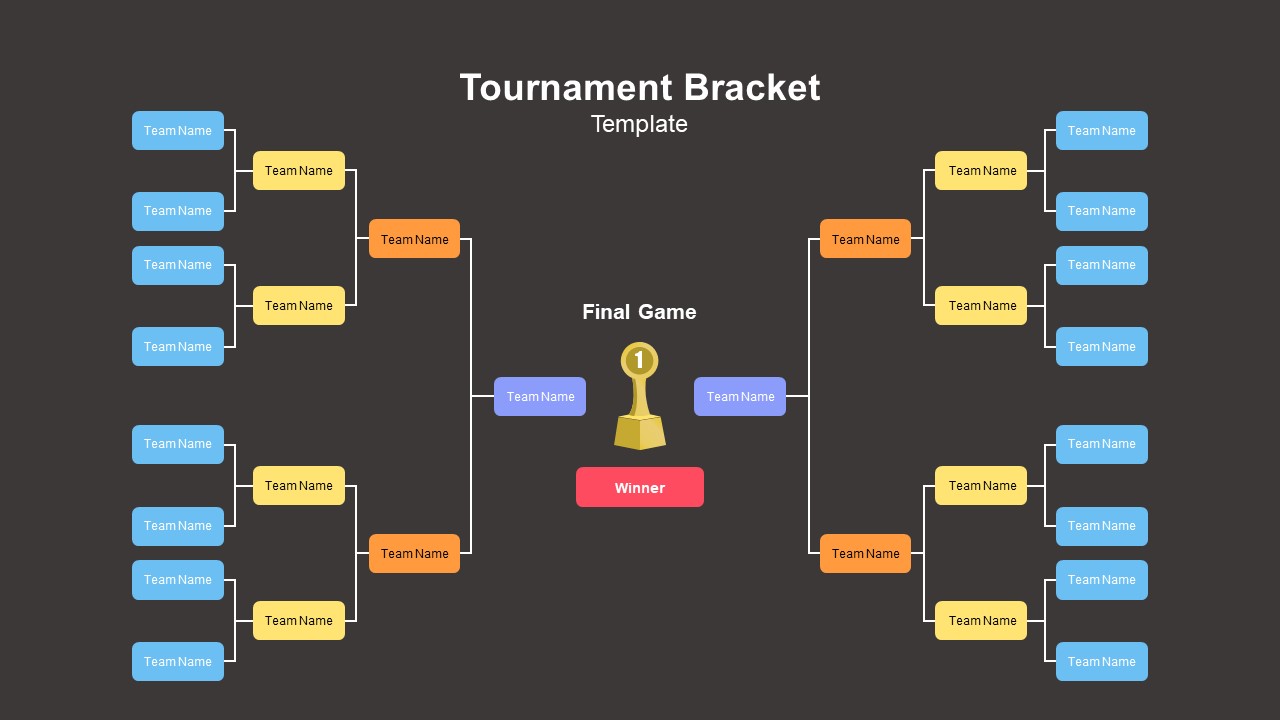 Soccer Tournament Bracket Template for PowerPoint