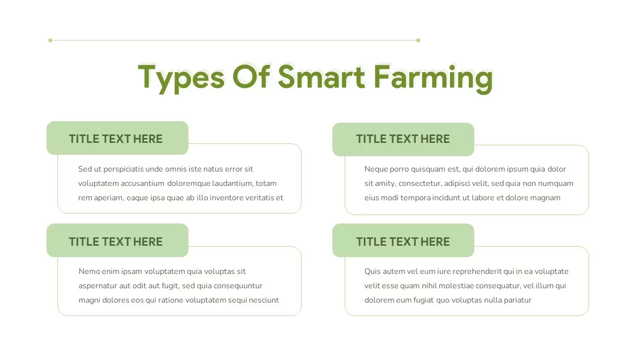 types of smart farming powerpoint template