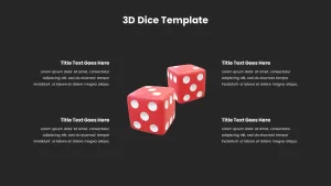 Animated 3D Dice Template, Animated 3D Dice PowerPoint Template, Animated 3D Dice ppt Template, Animated 3D Dice slide, editable 3D Dice Template