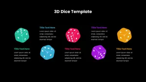 Animated 3D Dice Template, Animated 3D Dice PowerPoint Template, Animated 3D Dice ppt Template, Animated 3D Dice slide, editable 3D Dice Template