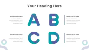 ABCD alphabet presentation template