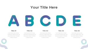 ABCDE alphabet presentation template