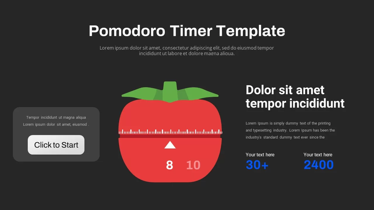 Animated Pomodoro Timer Template - SlideBazaar