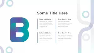 B alphabet presentation template