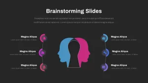 Brainstorming Slides Template Dark