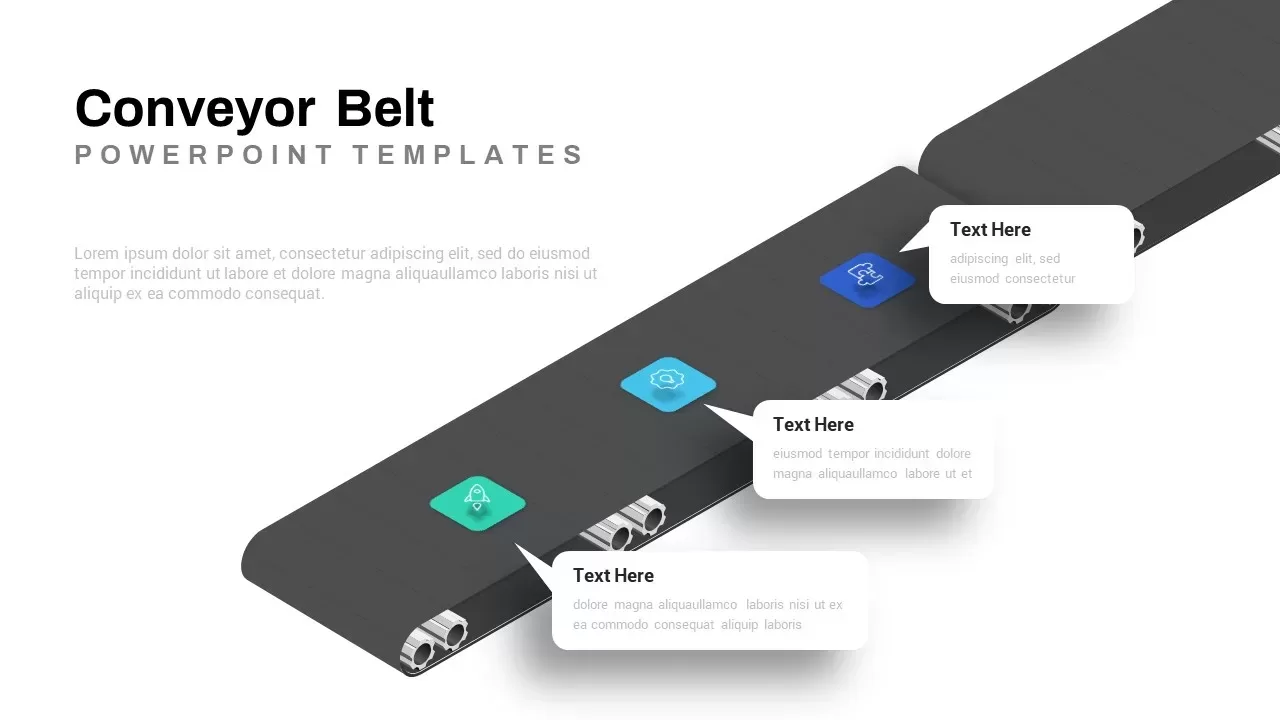 Conveyor Belt Template for PowerPoint