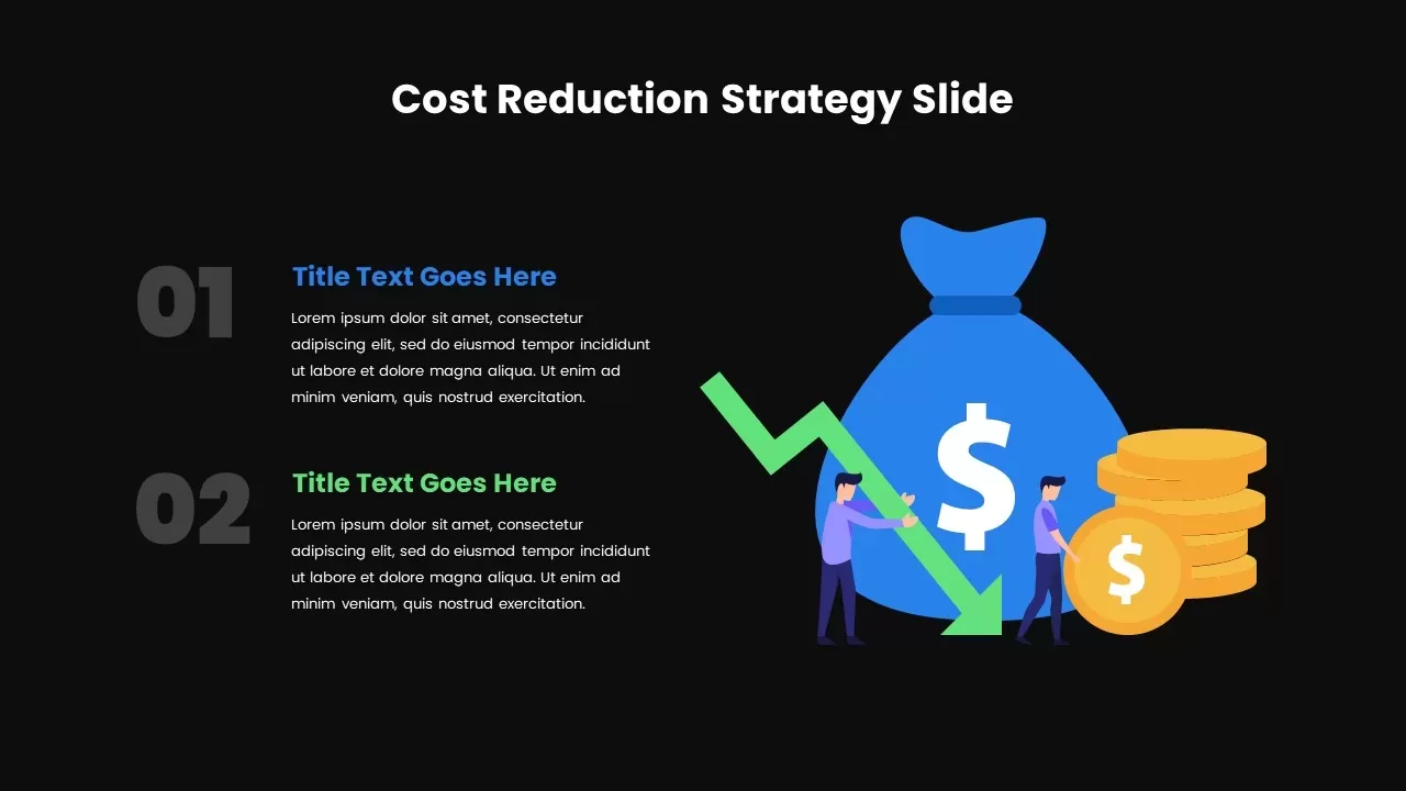 Cost Reduction Strategy Template Dark