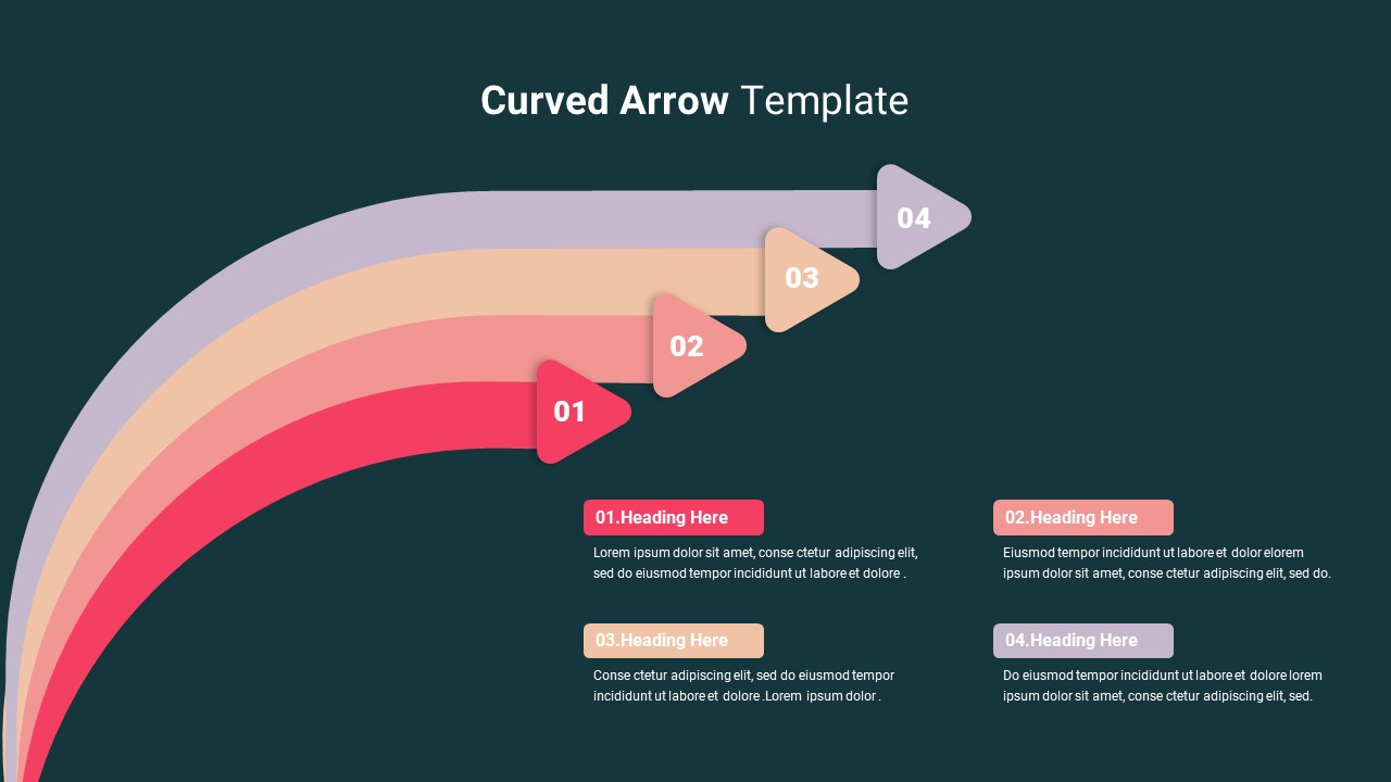 Curved-Arrow-PPT-Template