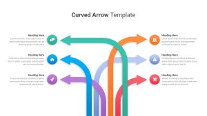 Curved Arrow Slide Template