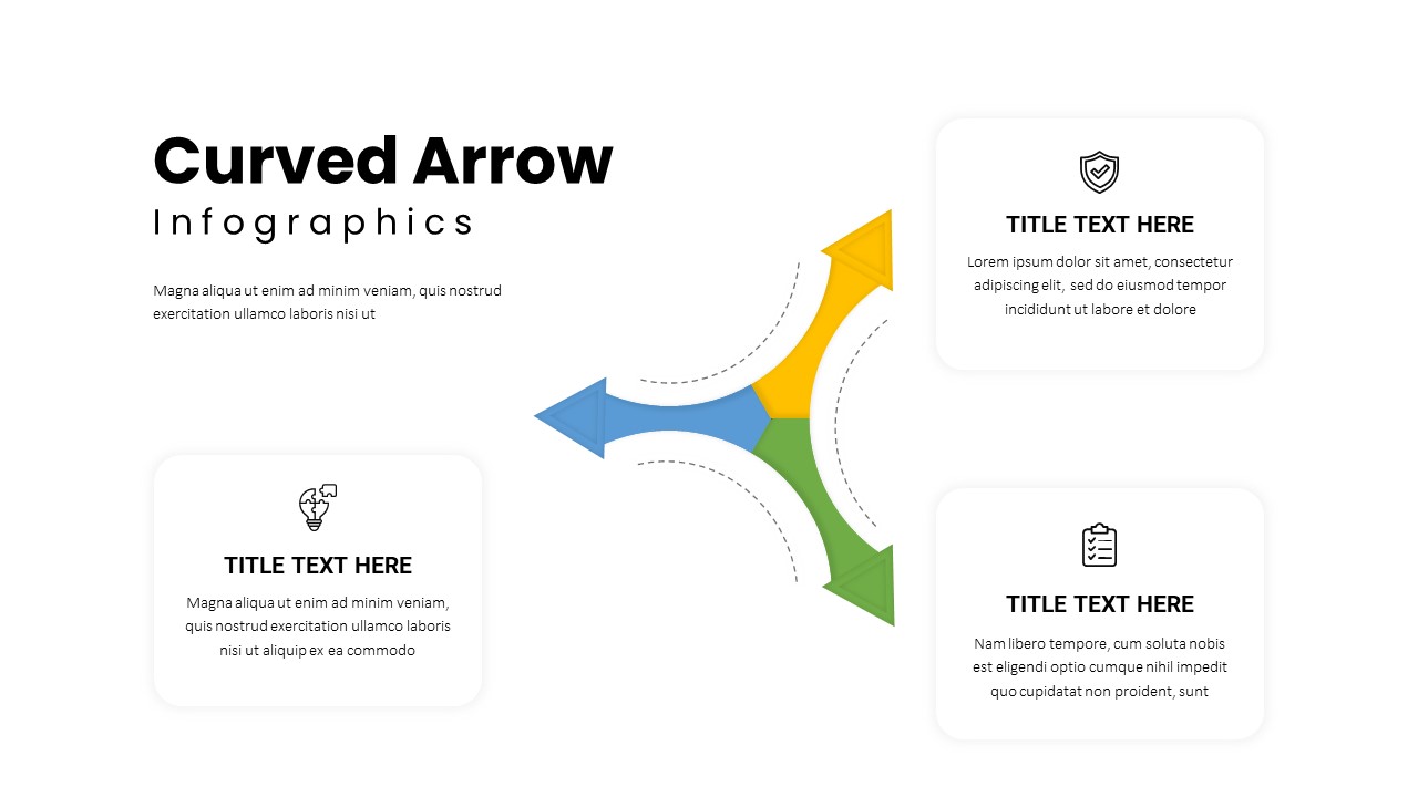 Curved Arrows Template Slides