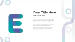 E alphabet presentation template