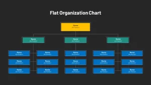 Flat Organizational Structure Template Dark