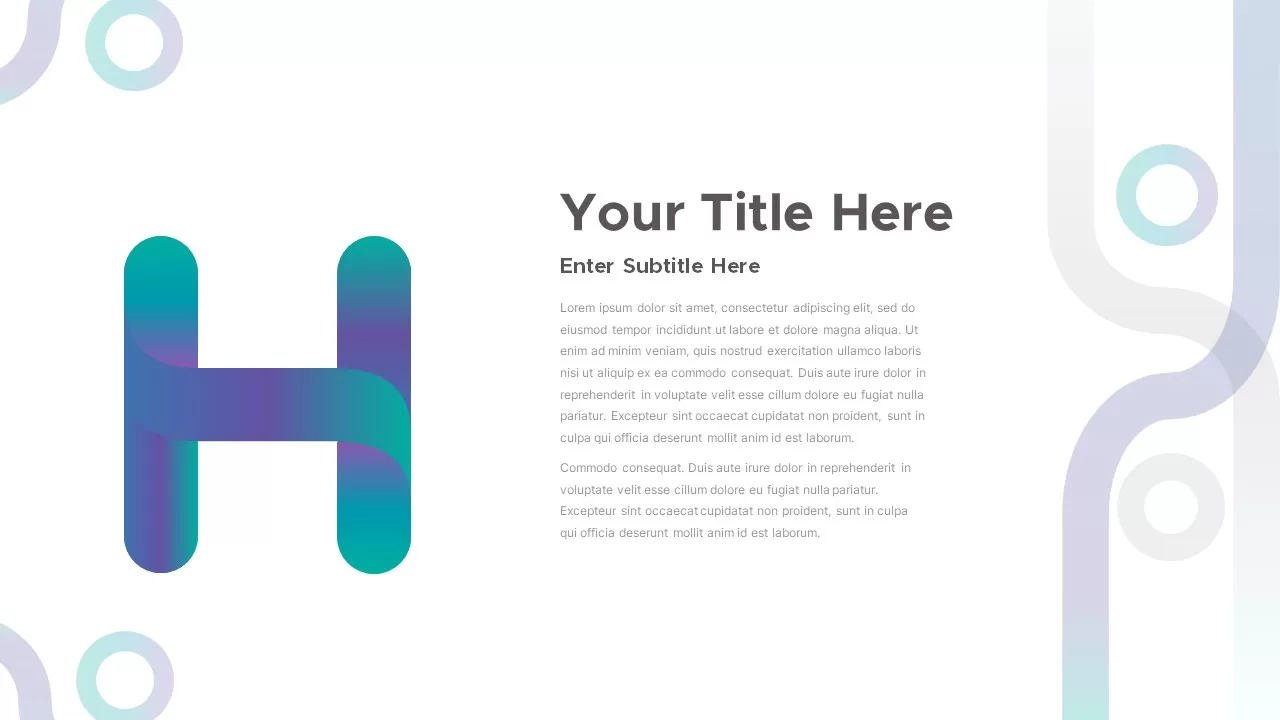 H alphabet presentation template