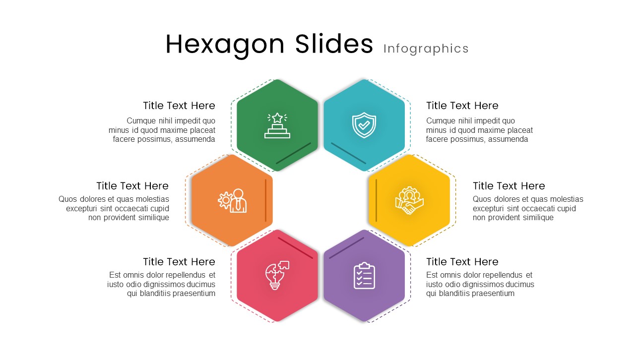 Hexagon Slides Infographics