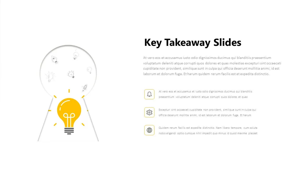 Key Takeaway Slides Template