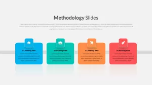 4 Step Methodology Slide for PowerPoint