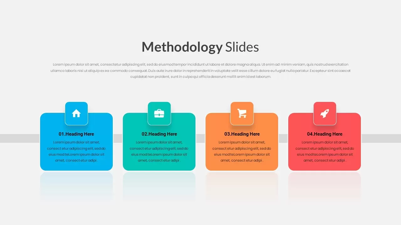 4 Step Methodology Slide for PowerPoint
