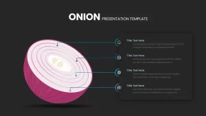 Onion Diagram Presentation Template Dark