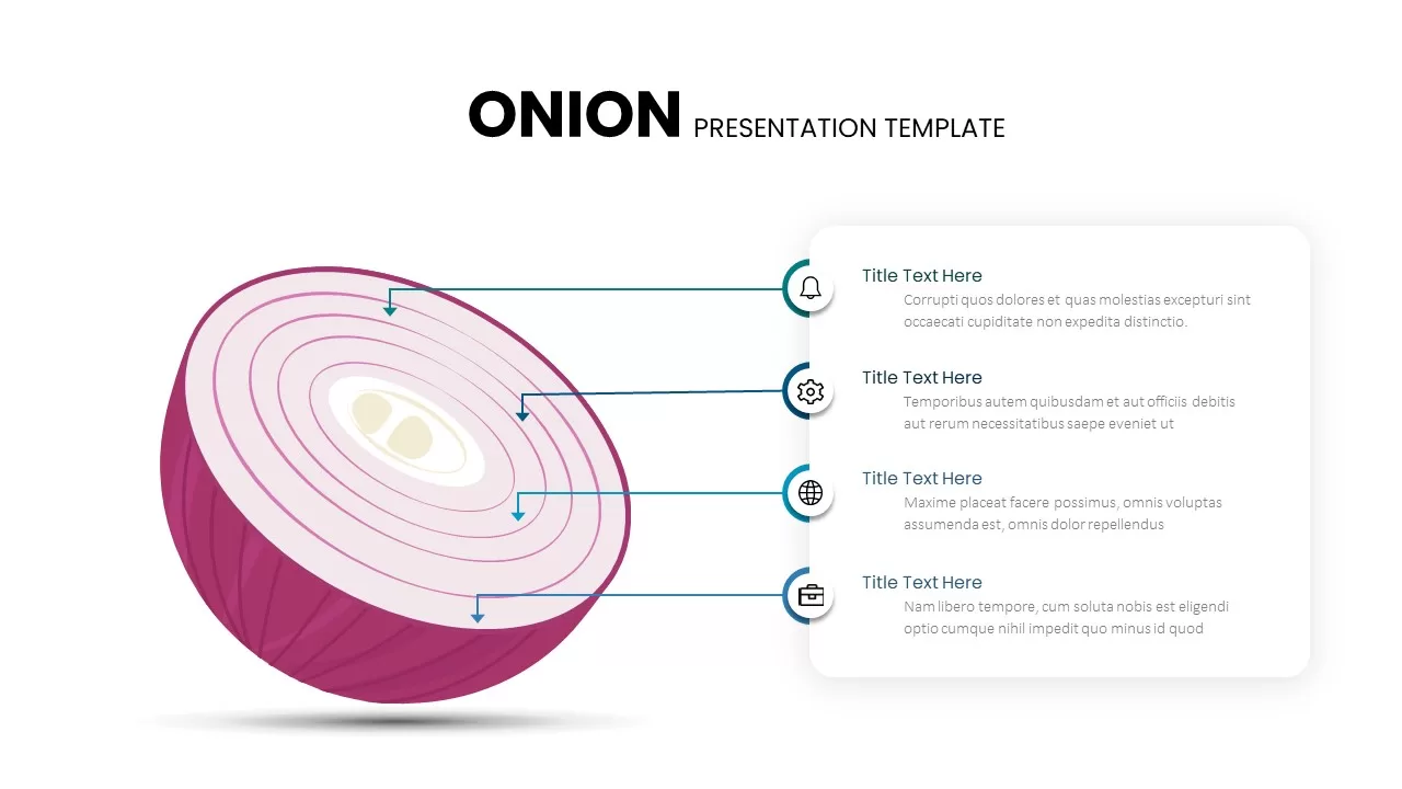 Onion Diagram Presentation Template