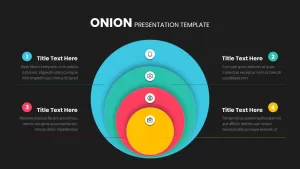 Onion Diagram Template for PowerPoint Presentation Dark