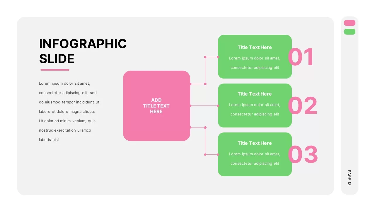 Pink And Green Infographic Presentation Template