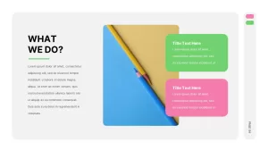 Pink And Green Presentation Template4