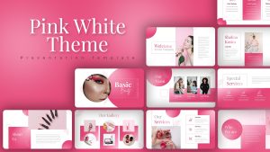 Pink White Theme PowerPoint Template