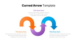 PowerPoint Curved Arrow Template Slide