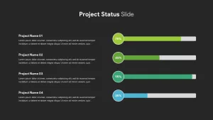 Project Status Slide Dark