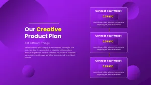 Purple color business presentation template7