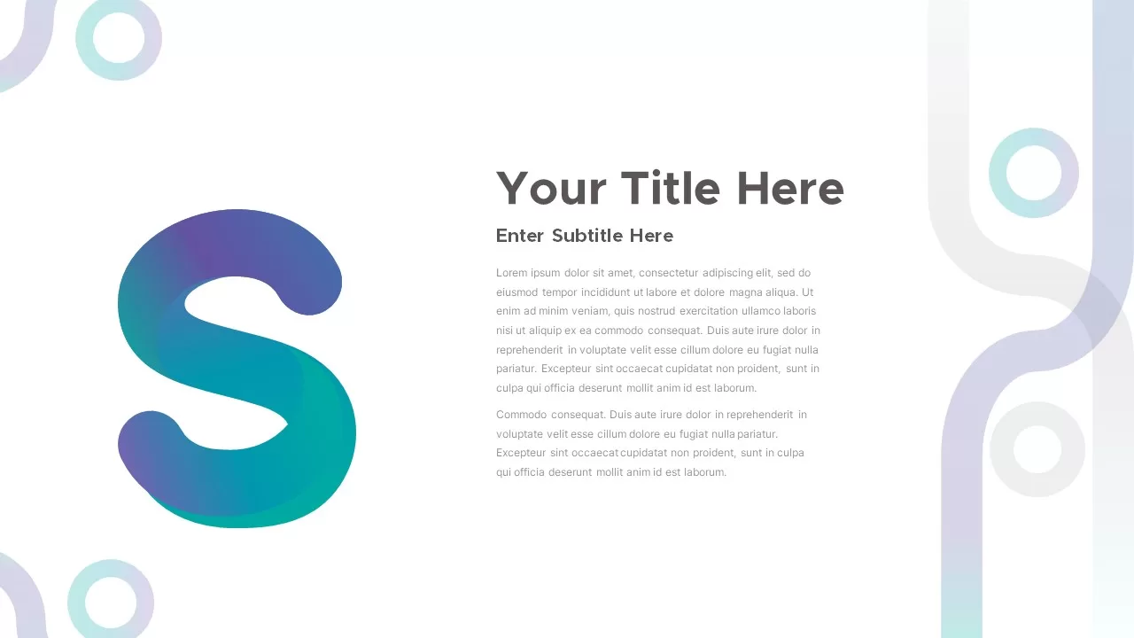 S alphabet presentation template