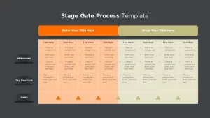 Stage Gate Process Template slide