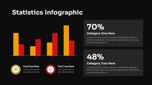 Statistics Infographic Dark