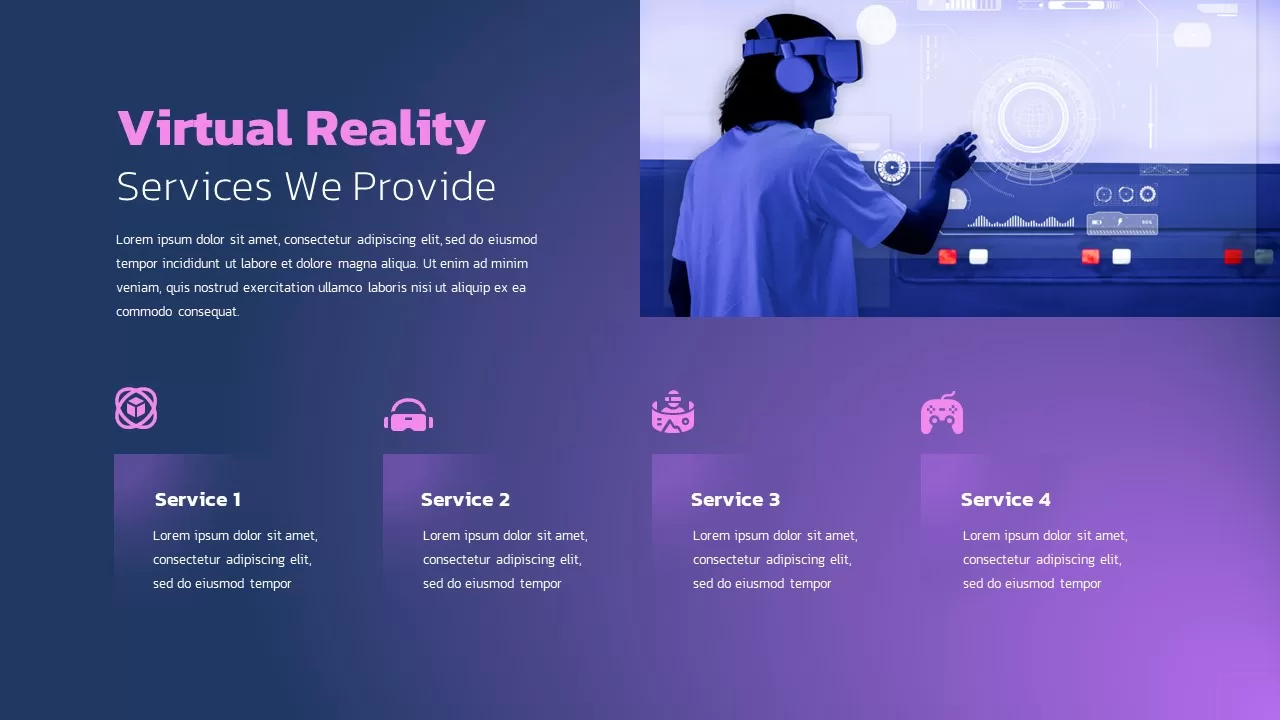 VR services presentation template