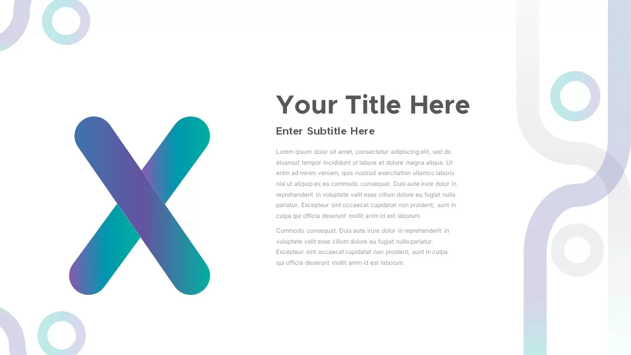 X alphabet presentation template