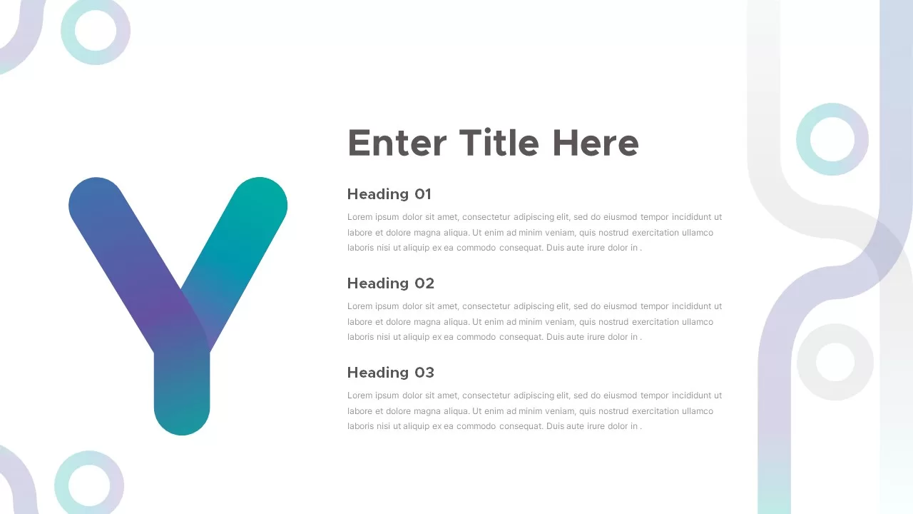 Y alphabet presentation template