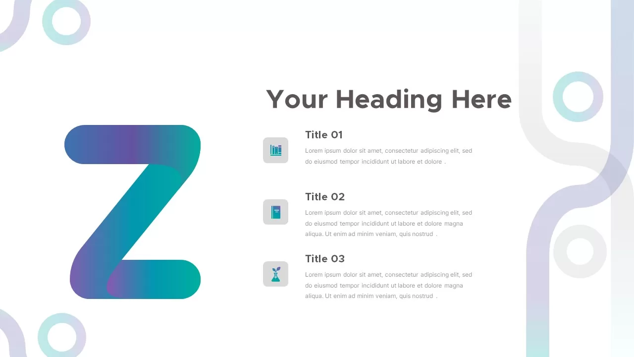 Z alphabet presentation template