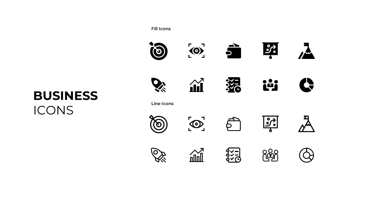 business icons for ppt